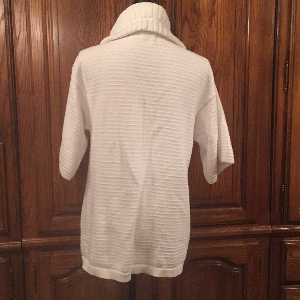 Banana Republic White Drawstring Cowl Neck Sweater - Picture 2 of 5